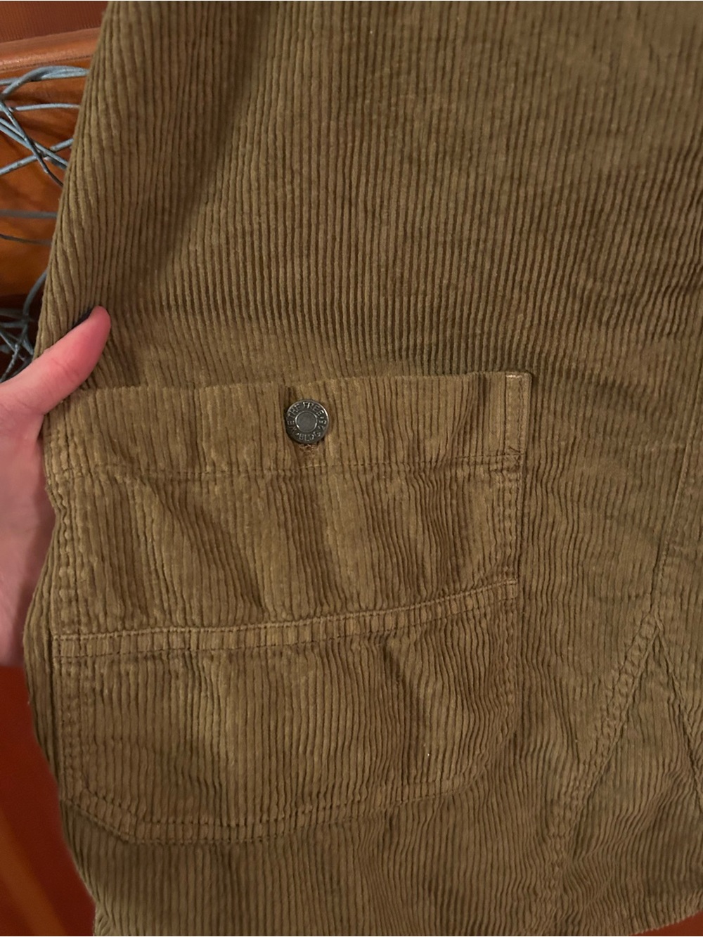We The Free Brown Corduroy Mini Overall Dress - Picture 4 of 4